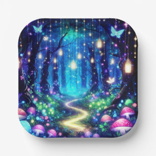Whimsy Elegant bezaubernd Forest Baby Dusche Pappteller