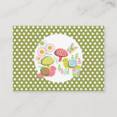 Whimsy Fairy-tale Garden Baby Shower Display Begleitkarte (Rückseite)