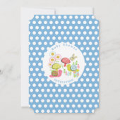 Whimsy Fee-tale Spring Garden Baby Boy Dusche Einladung (Rückseite)