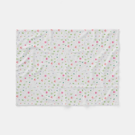 Whimsy Floral 2 Fleecedecke (Vorderseite (Horizontal))
