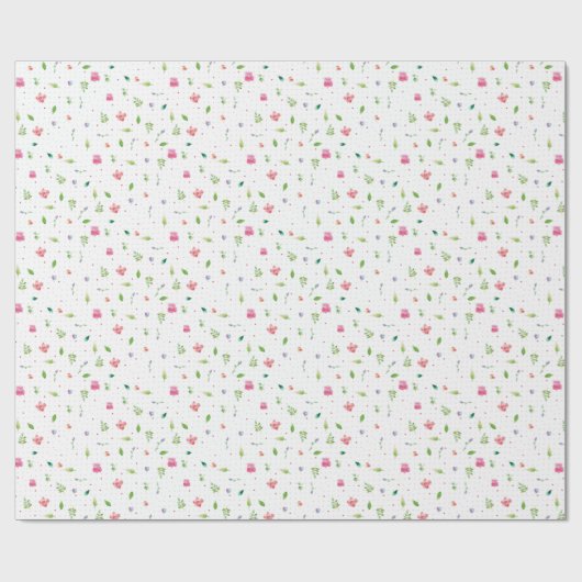 Whimsy Floral 2 Geschenkpapier (Flach)