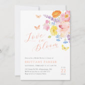 Whimsy Floral Bridal Shower Einladung (Vorderseite)