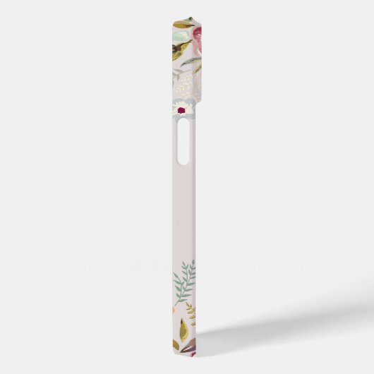 Whimsy Floral Monogram Pink Case-Mate iPhone Hülle (Rückseite / Rechts)