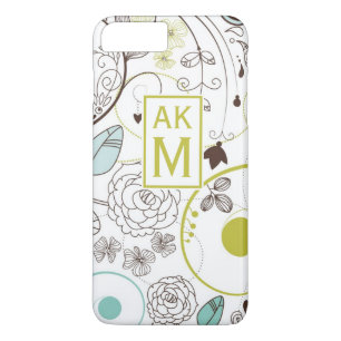 Whimsy Floral Muster Monogram iPhone 7 Plus Fall Case-Mate iPhone Hülle