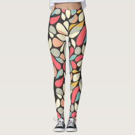 Whimsy Floral Vintag Fashion Muster Leggings