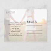 Whimsy Foto Ankündigung Datum freihalten (Rückseite)