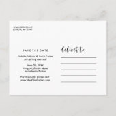 Whimsy Foto Ankündigung Datum freihalten (Rückseite)