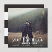 Whimsy Foto Save the Date Square Ankündigung (Vorne/Hinten)