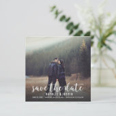 Whimsy Foto Save the Date Square Ankündigung (Stehend Vorderseite)