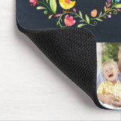 Whimsy Garden Wreath Mother's Day Foto Geschenk Mousepad (Ecke)