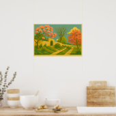 Whimsy Gate - Stilvolle Gartenpfade Poster (Küche)