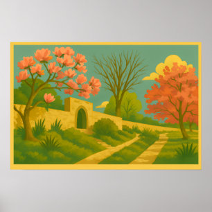 Whimsy Gate - Stilvolle Gartenpfade Poster