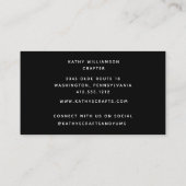 Whimsy Gingerbread und Grüne Weihnachten Visitenkarte (Rückseite)