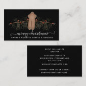 Whimsy Gingerbread und Grüne Weihnachten Visitenkarte (Vorne/Hinten)