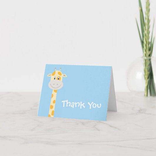 Whimsy Giraffe Dankeskarte (Vorderseite)