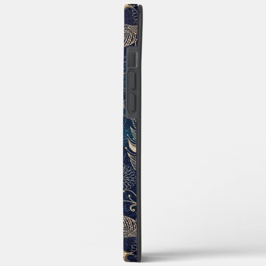 Whimsy Gold Glitzer Dreamcatcher Feathers Mandala Case-Mate iPhone Hülle (Rückseite / Links)