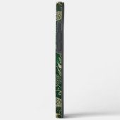 Whimsy Gold & Green Dreamcatcher Feathers Mandala Case-Mate iPhone Hülle (Rückseite / Links)