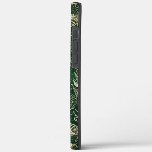 Whimsy Gold & Green Dreamcatcher Feathers Mandala Case-Mate iPhone Hülle (Rückseite / Links)