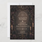 Whimsy-Goth-Hochzeit Einladung (Vorderseite)