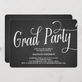 Whimsy Grad Party | Abschluss Einladung (Vorne/Hinten)