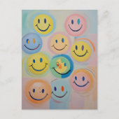 Whimsy Grin Feiertagspostkarte (Vorderseite)