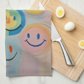 Whimsy Grin Geschirrtuch (Viertel Falte)