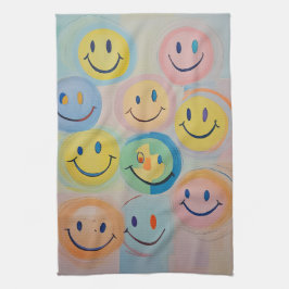 Whimsy Grin Geschirrtuch