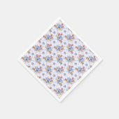 Whimsy Hand Drawing Blume Napkins Serviette (Ecke)