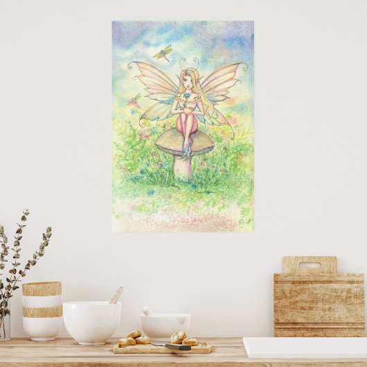 Whimsy in Pink Sweet Fairy Poster (Küche)