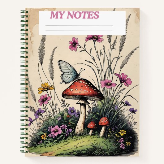 Whimsy in the Wild" Notizblock (Vorderseite)