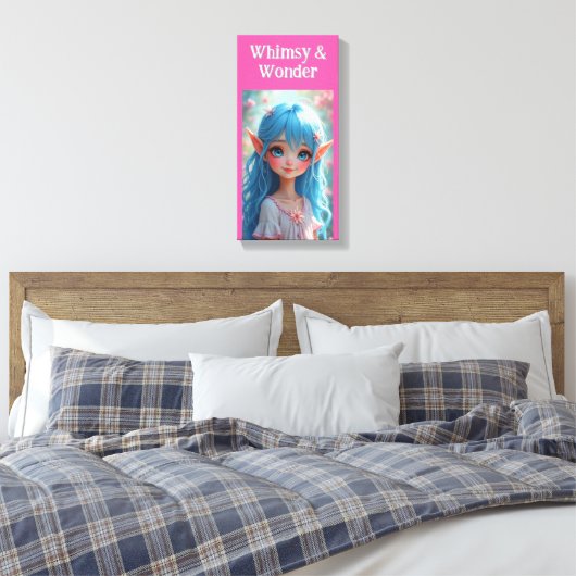 Whimsy Leinwanddruck (Insitu (Schlafzimmer))