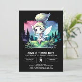Whimsy Little Fairy Geburtstag Einladung (Stehend Vorderseite)