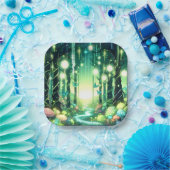 Whimsy Magical Enchanted Forest Baby Dusche Pappteller (Party)