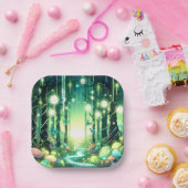 Whimsy Magical Enchanted Forest Baby Dusche Pappteller (Party)
