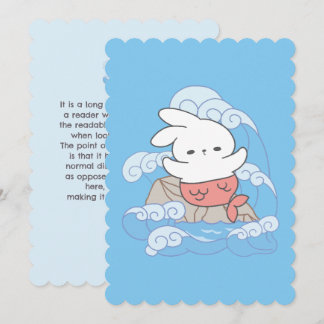 Whimsy Mer-Bunny Adventure Feiertagskarte