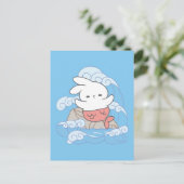 Whimsy Mer-Bunny Adventure Postkarte (Stehend Vorderseite)