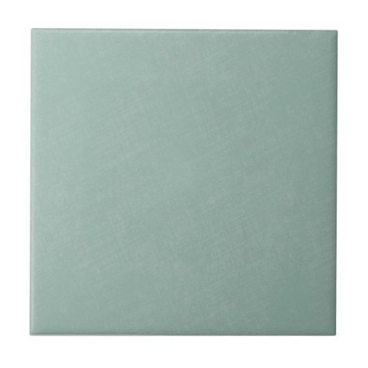 Whimsy Mint Blau Aqua Uni Farb Leinen Struktur Fliese (Vorderseite)