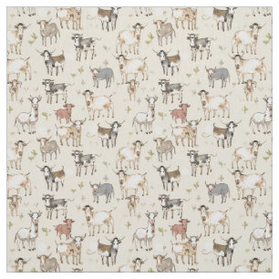 Whimsy Moo: Weiße Kuh Stoff
