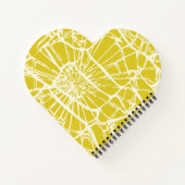 Whimsy Mosaik Yellow Mustard Notizblock (Rückseite)