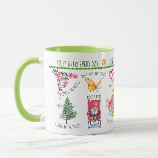 Whimsy Niedlich Stuff to Do Combo Tasse 11oz (Links)