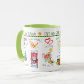 Whimsy Niedlich Stuff to Do Combo Tasse 11oz (Vorderseite Links)