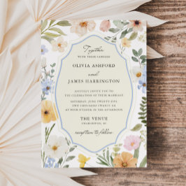 Whimsy Pastel Floral Wedding Einladung