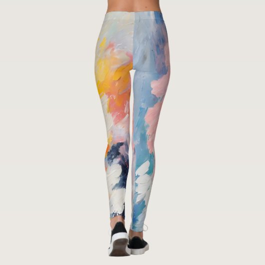 Whimsy Pastel Hues Dream Pattern Leggings (Rückseite)