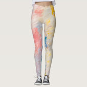 Whimsy Pastel Hues Dream Pattern Leggings (Vorderseite)