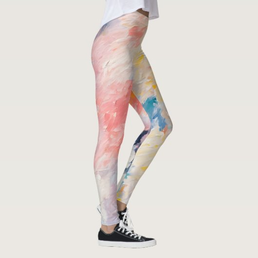 Whimsy Pastel Hues Dream Pattern Leggings (Rechts)