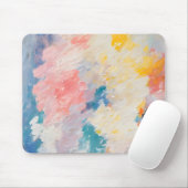 Whimsy Pastel Hues Dream Pattern Mousepad (Mit Mouse)