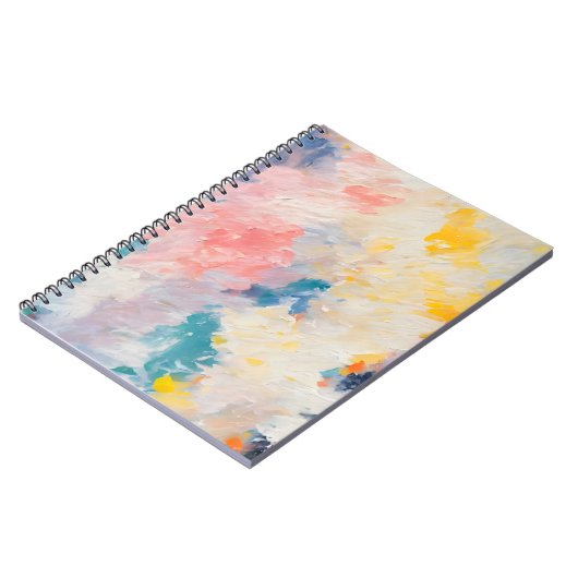 Whimsy Pastel Hues Dream Pattern Notizblock (Linke Seite)