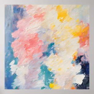 Whimsy Pastel Hues Dream Pattern Poster