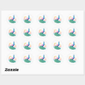 Whimsy Peacock Sticker (Blatt)