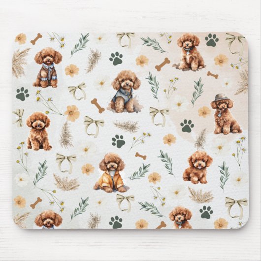 Whimsy Poodle Pizzazz Mousepad (Vorne)